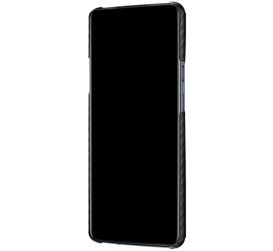 Husa Cover Plastic Karbon pentru OnePlus 7T Pro Negru thumb