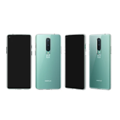 Husa Cover Hard Bumper pentru OnePlus 8 Transparent