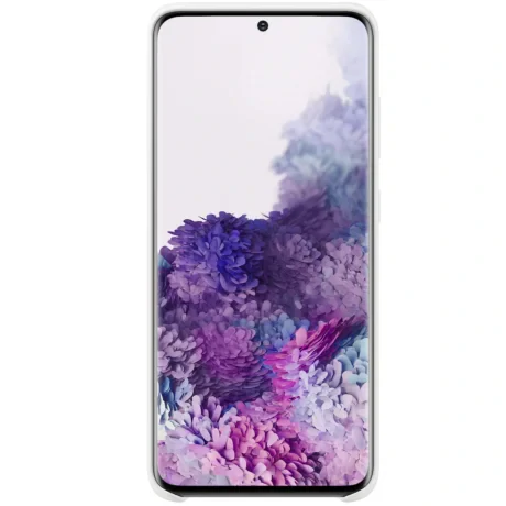 Husa Cover Silicon Samsung pentru Samsung Galaxy S20 Alb