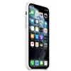 Husa Cover Silicone Apple pentru iPhone 11 Pro Alb