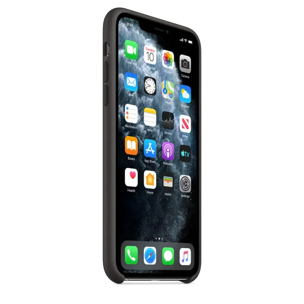 Husa Cover Silicone Apple pentru iPhone 11 Pro Max Negru