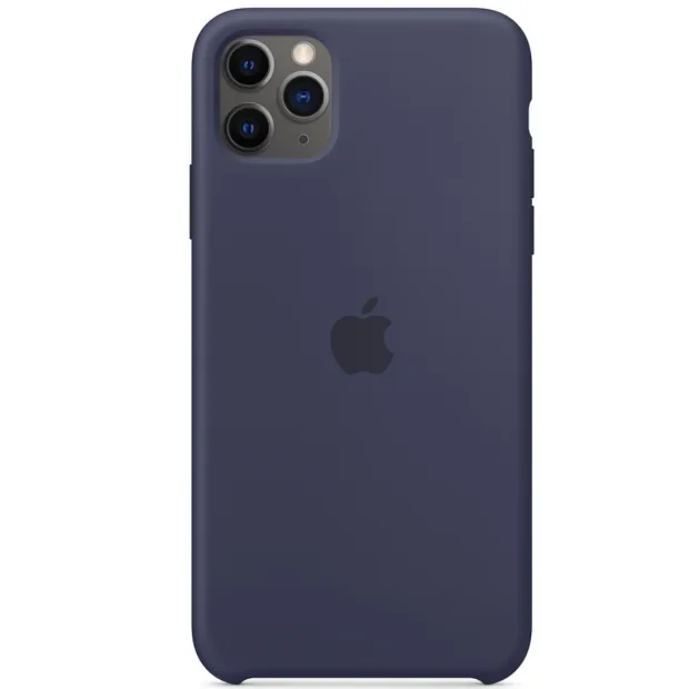 Husa Cover Silicone Apple pentru iPhone 11 Pro Midnight Blue