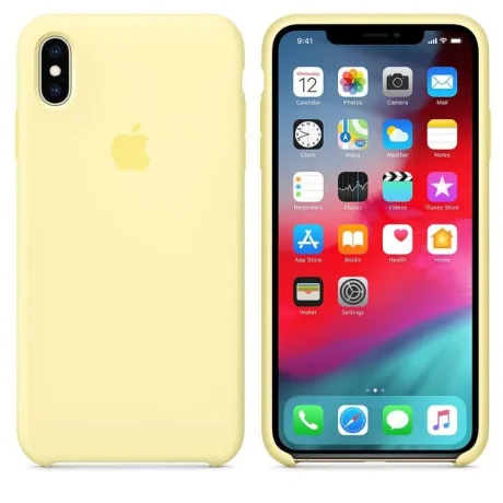 Husa Cover Silicone Apple pentru iPhone XS Max MUJR2ZM/A Yellow
