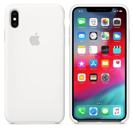 Husa Cover Silicone Apple pentru iPhone X/XS MRW82ZM/A White