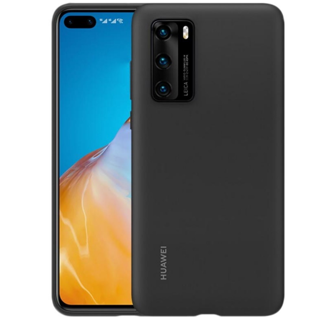 Husa Cover Silicone Huawei pentru Huawei P40 Black thumb