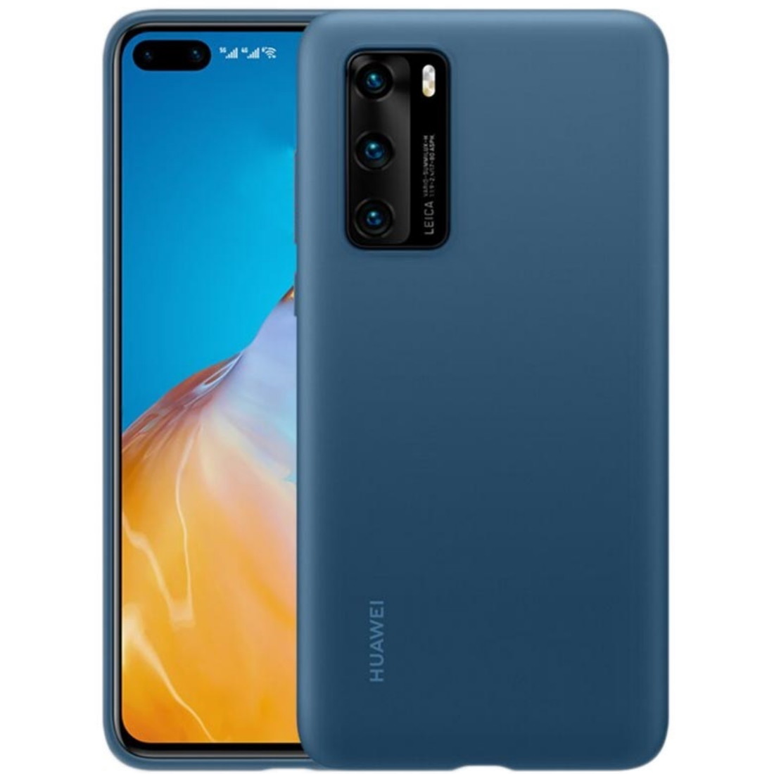 Husa Cover Silicone Huawei pentru Huawei P40 Blue thumb