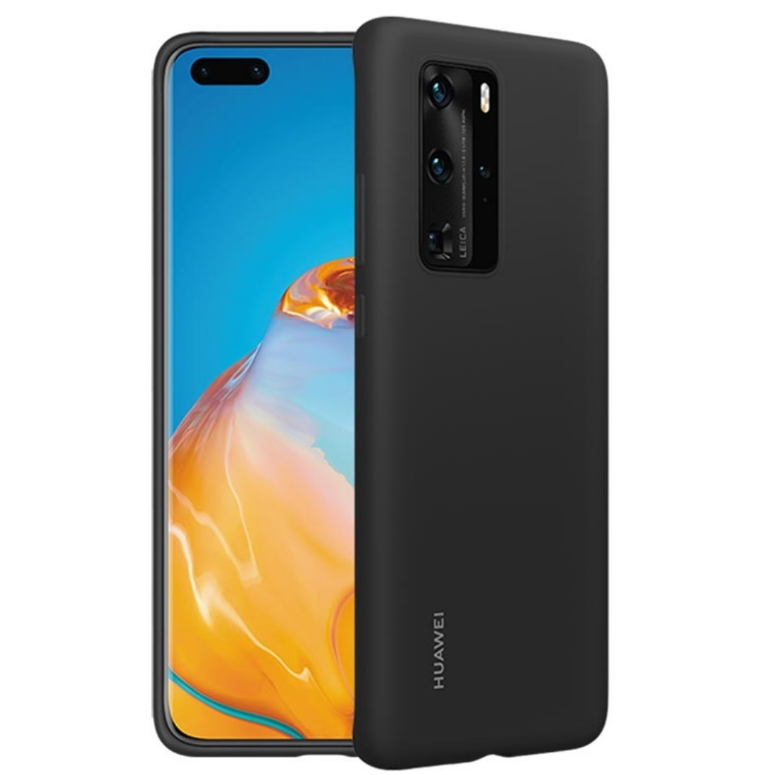 Husa Cover Silicone Huawei pentru Huawei P40 Pro Black thumb