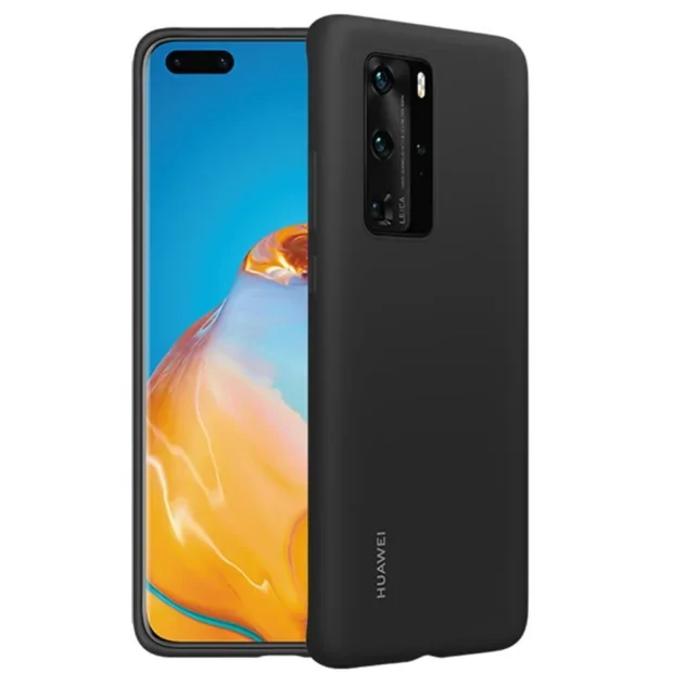 Husa Cover Silicone Huawei pentru Huawei P40 Pro Black