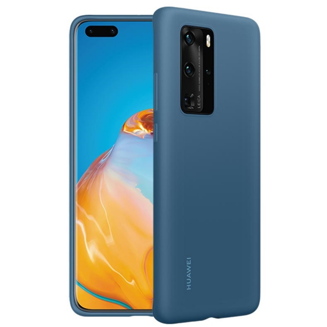 Husa Cover Silicone Huawei pentru Huawei P40 Pro Blue thumb