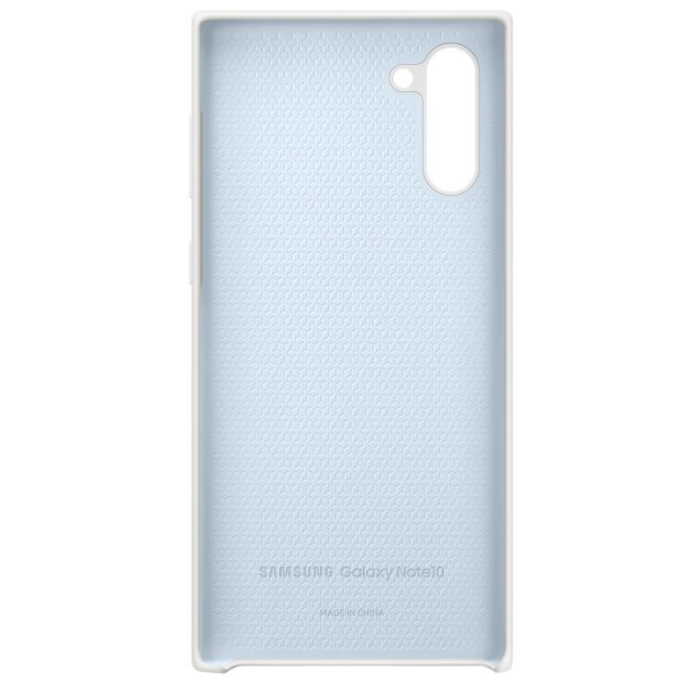 Husa Cover Silicone Samsung pentru Samsung Galaxy Note 10 Alb