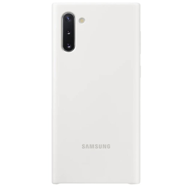 Husa Cover Silicone Samsung pentru Samsung Galaxy Note 10 Alb