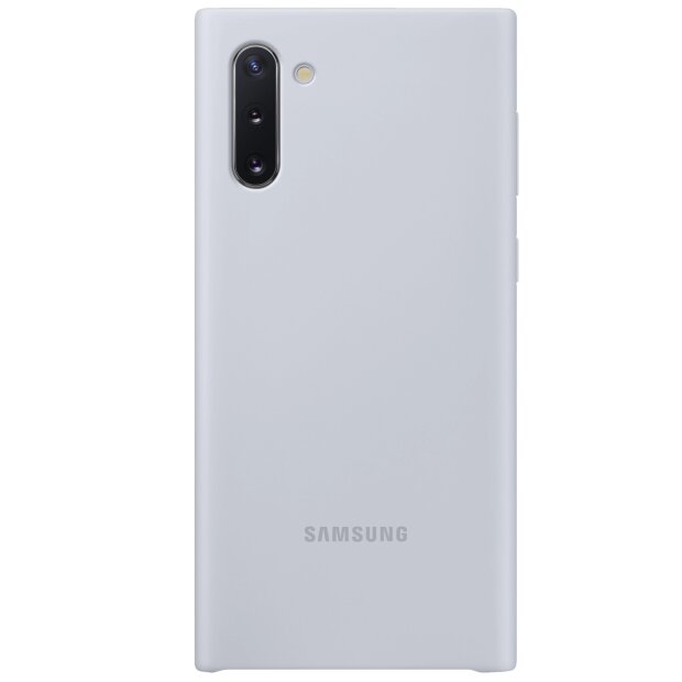 Husa Cover Silicone Samsung pentru Samsung Galaxy Note 10 Argintiu