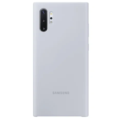 Husa Cover Silicone Samsung pentru Samsung Galaxy Note 10 Plus Argintiu