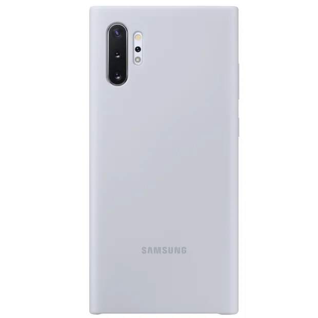 Husa Cover Silicone Samsung pentru Samsung Galaxy Note 10 Plus Argintiu