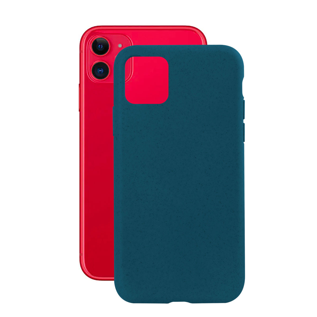 Husa Cover Soft Ksix Eco-Friendly pentru iPhone 11 Albastru thumb