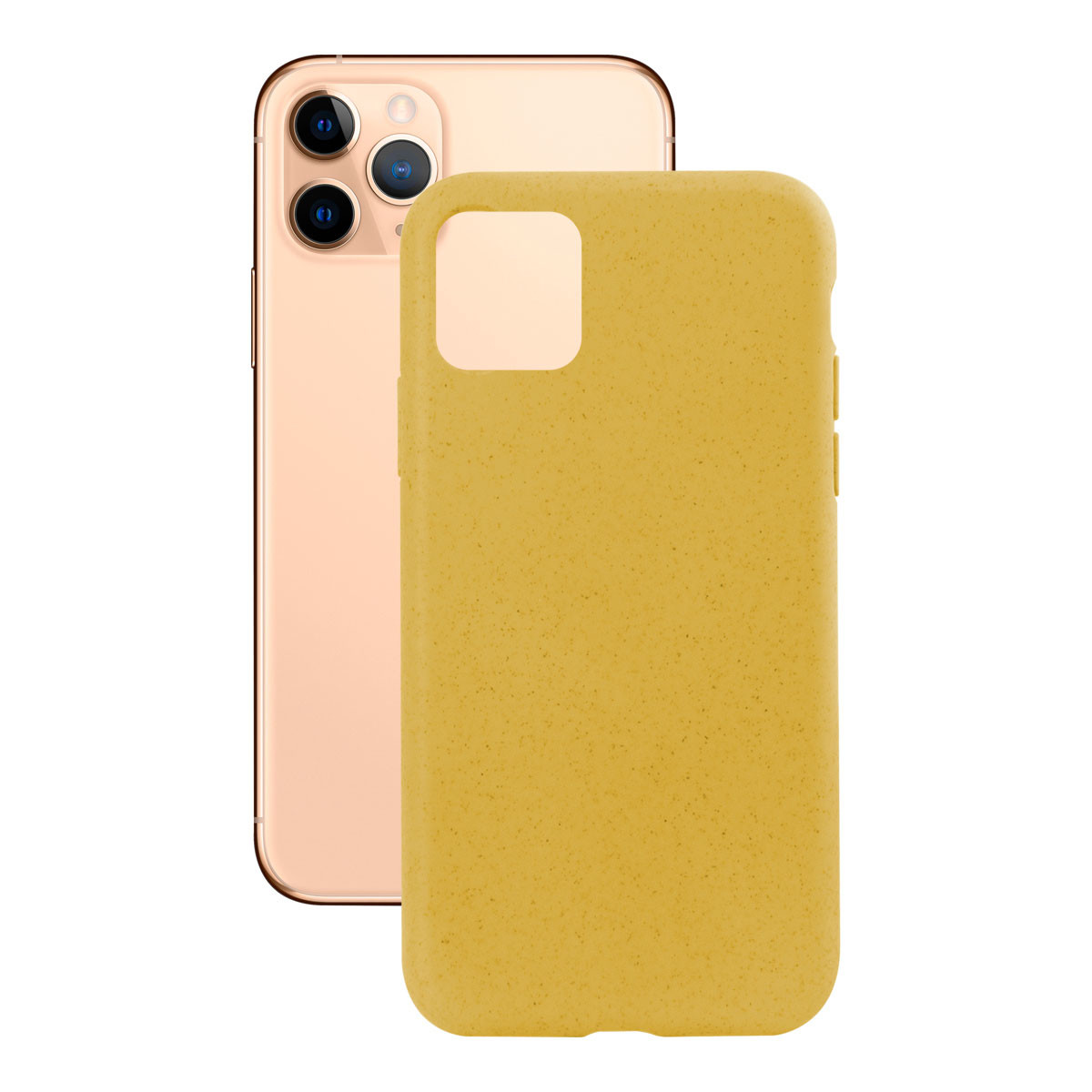 Husa Cover Soft Ksix Eco-Friendly pentru iPhone 11 Pro Galben thumb