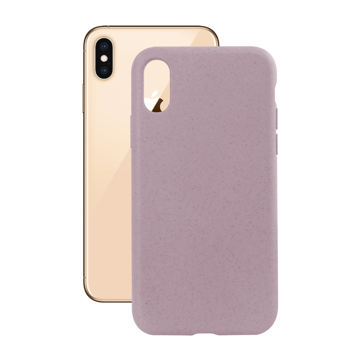 Husa Cover Soft Ksix Eco-Friendly pentru iPhone Xs Max Roz thumb