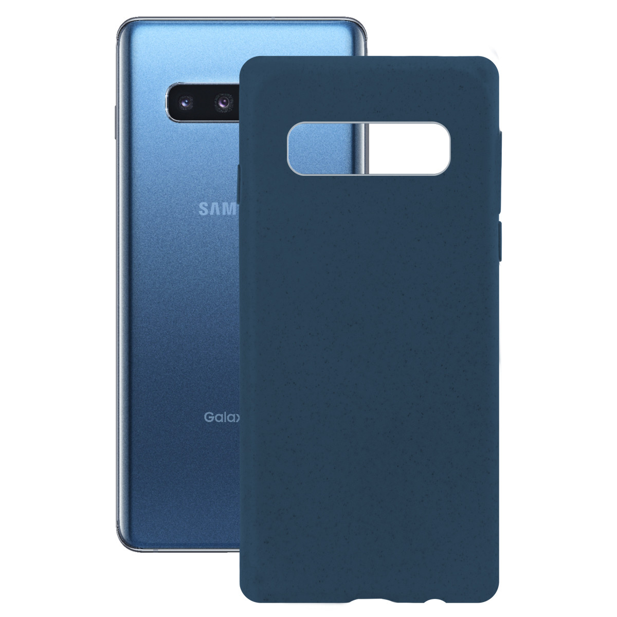 Husa Cover Soft Ksix Eco-Friendly pentru Samsung Galaxy S10 Plus Albastru thumb
