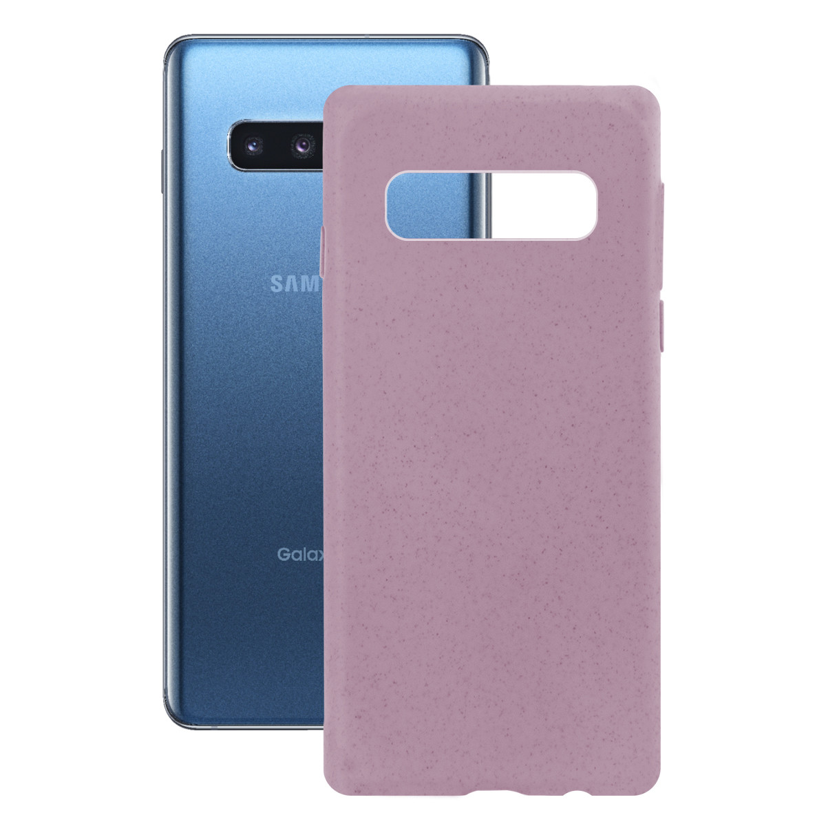 Husa Cover Soft Ksix Eco-Friendly pentru Samsung Galaxy S10 Plus Roz thumb