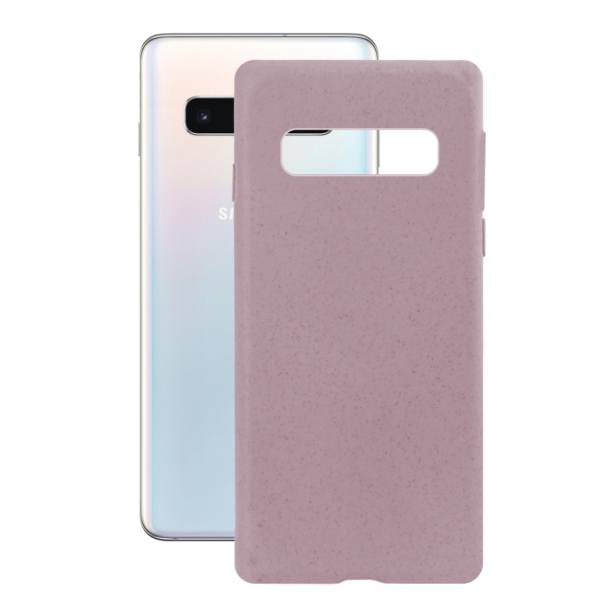 Husa Cover Soft Ksix Eco-Friendly pentru Samsung Galaxy S10 Roz thumb