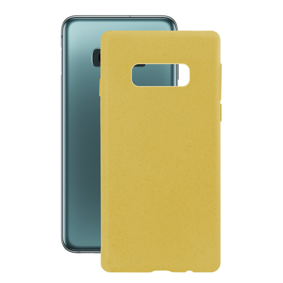 Husa Cover Soft Ksix Eco-Friendly pentru Samsung Galaxy S10e Galben thumb