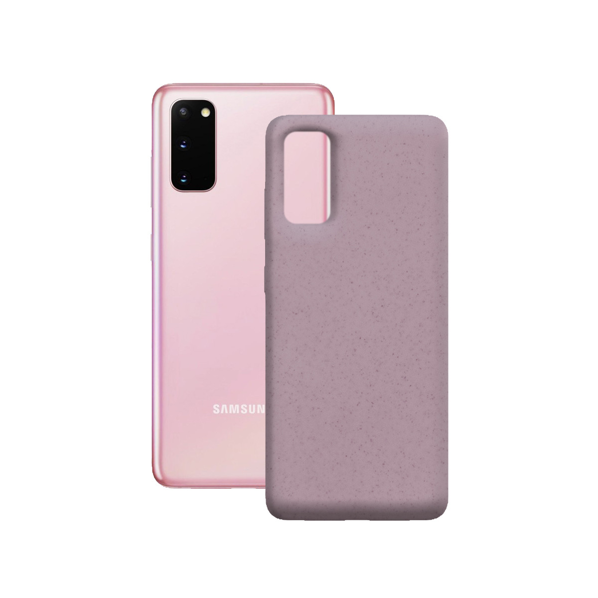 Husa Cover Soft Ksix Eco-Friendly pentru Samsung Galaxy S20 Roz thumb