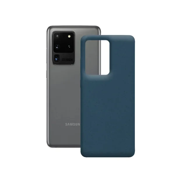 Husa Cover Soft Ksix Eco-Friendly pentru Samsung Galaxy S20 Ultra Albastru