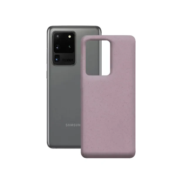 Husa Cover Soft Ksix Eco-Friendly pentru Samsung Galaxy S20 Ultra Roz
