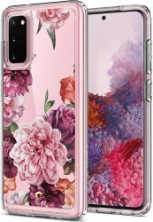 Husa Cover Spigen Ciel Floral pentru Samsung Galaxy S20 Pink thumb