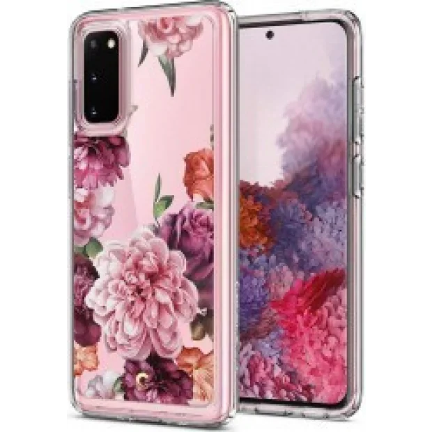 Husa Cover Spigen Ciel Floral pentru Samsung Galaxy S20 Pink