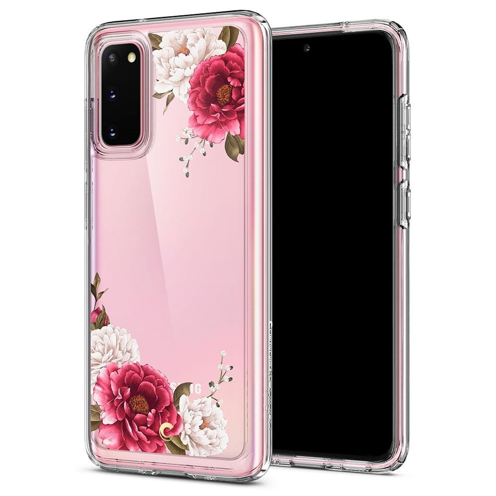 Husa Cover Spigen Ciel Floral pentru Samsung Galaxy S20 Red thumb