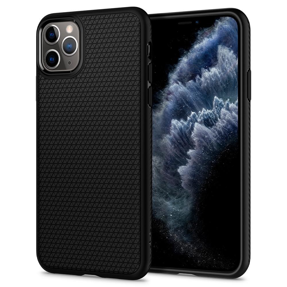 Husa Cover Spigen Liquid Air pentru iPhone 11 Pro Max Matte Black thumb