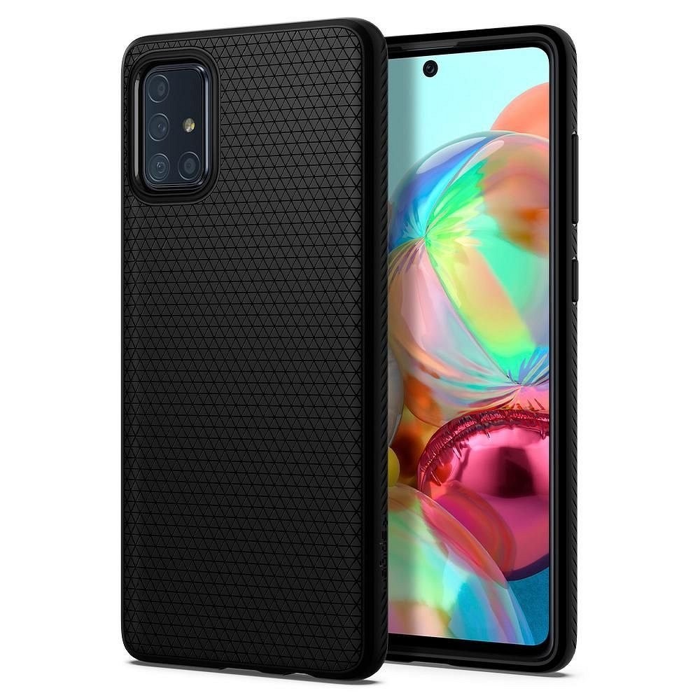 Husa Cover Spigen Liquid Air pentru Samsung Galaxy A51 Matte Negru thumb