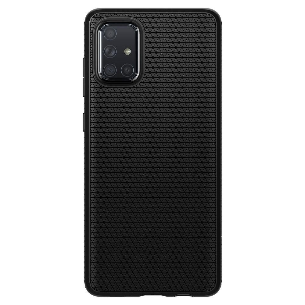 Husa Cover Spigen Liquid Air pentru Samsung Galaxy A51 Matte Negru thumb