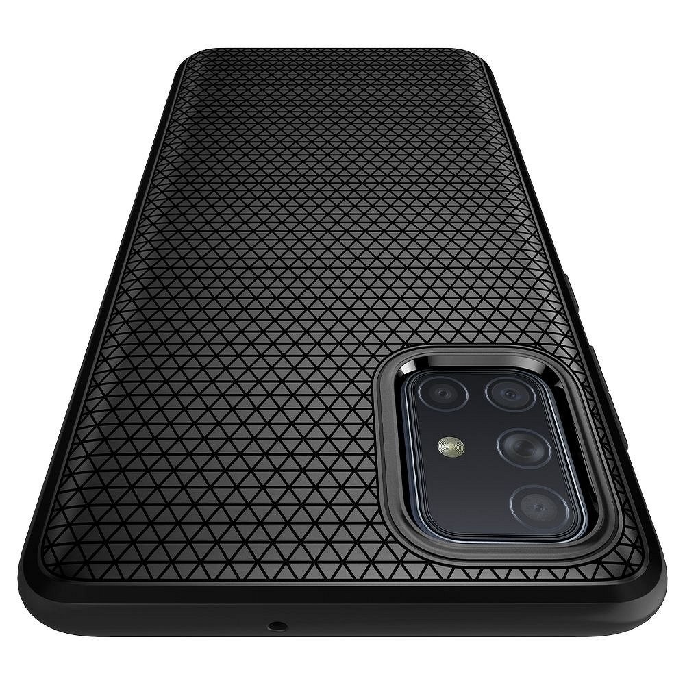 Husa Cover Spigen Liquid Air pentru Samsung Galaxy A71 Matte Black thumb