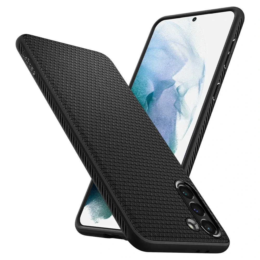 Husa Cover Spigen Liquid Air pentru Samsung Galaxy S21 Plus Matte Black