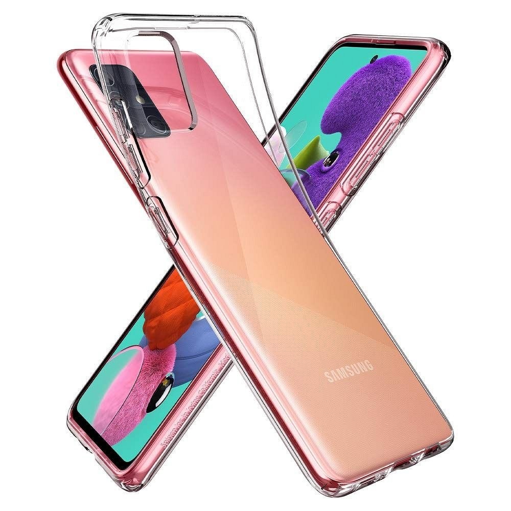 Husa Cover Spigen Liquid Crystal pentru Samsung Galaxy A51 Transparent thumb