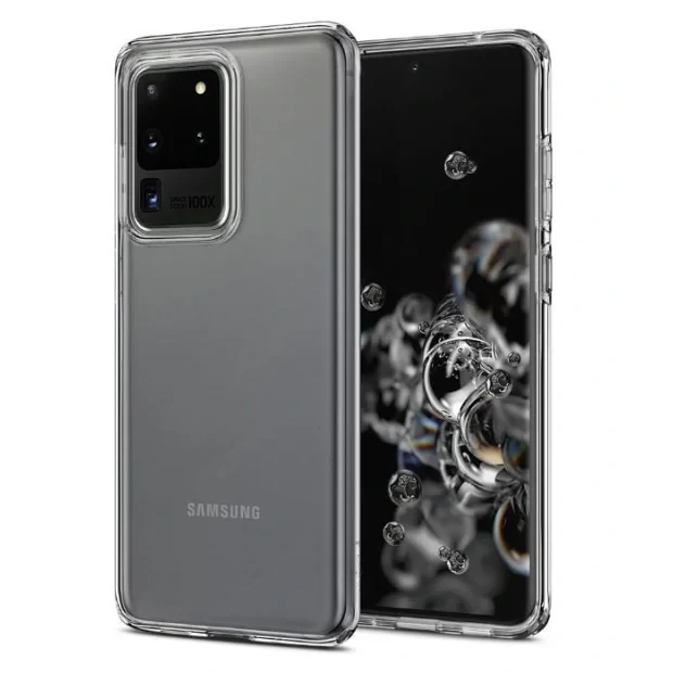 Husa Cover Spigen Liquid Crystal pentru Samsung Galaxy S20 Ultra Clear