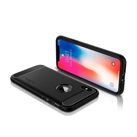Husa Cover Spigen Rugged Armor pentru Huawei P30 Matte Black