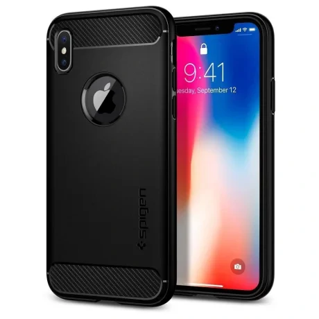 Husa Cover Spigen Rugged Armor pentru Huawei P30 Matte Black
