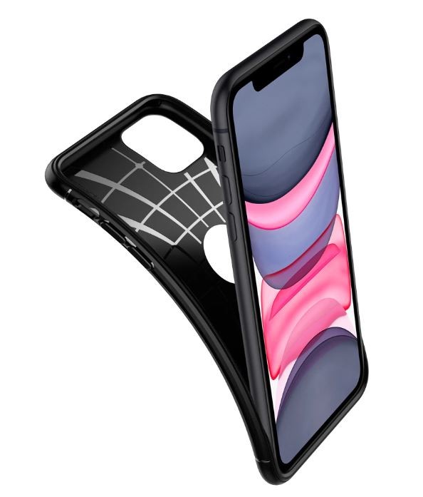 Husa Cover Spigen Rugged Armor pentru iPhone 11 Matte Black thumb