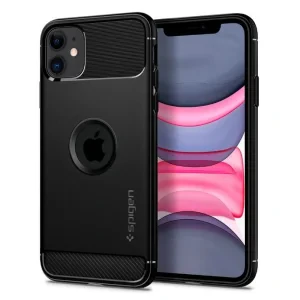 Husa Cover Spigen Rugged Armor pentru iPhone 11 Matte Black