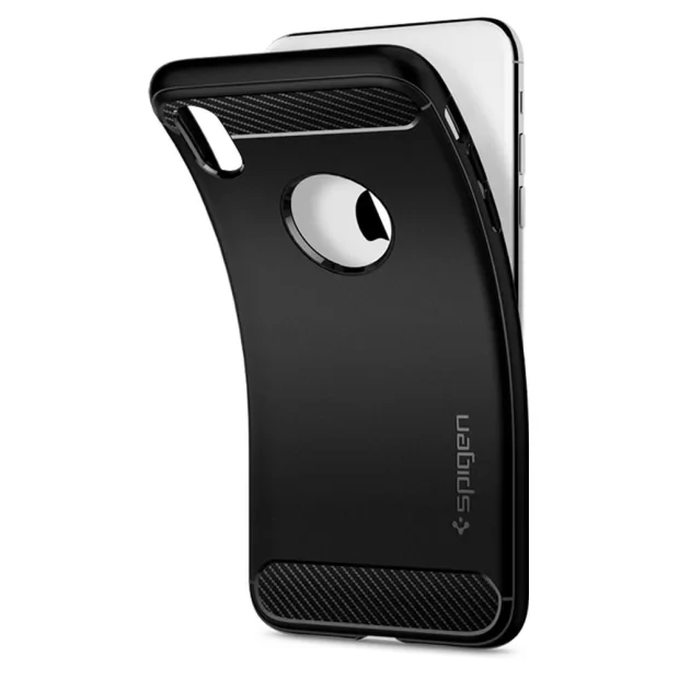 Husa Cover Spigen Rugged Armor pentru iPhone XR Matte Black