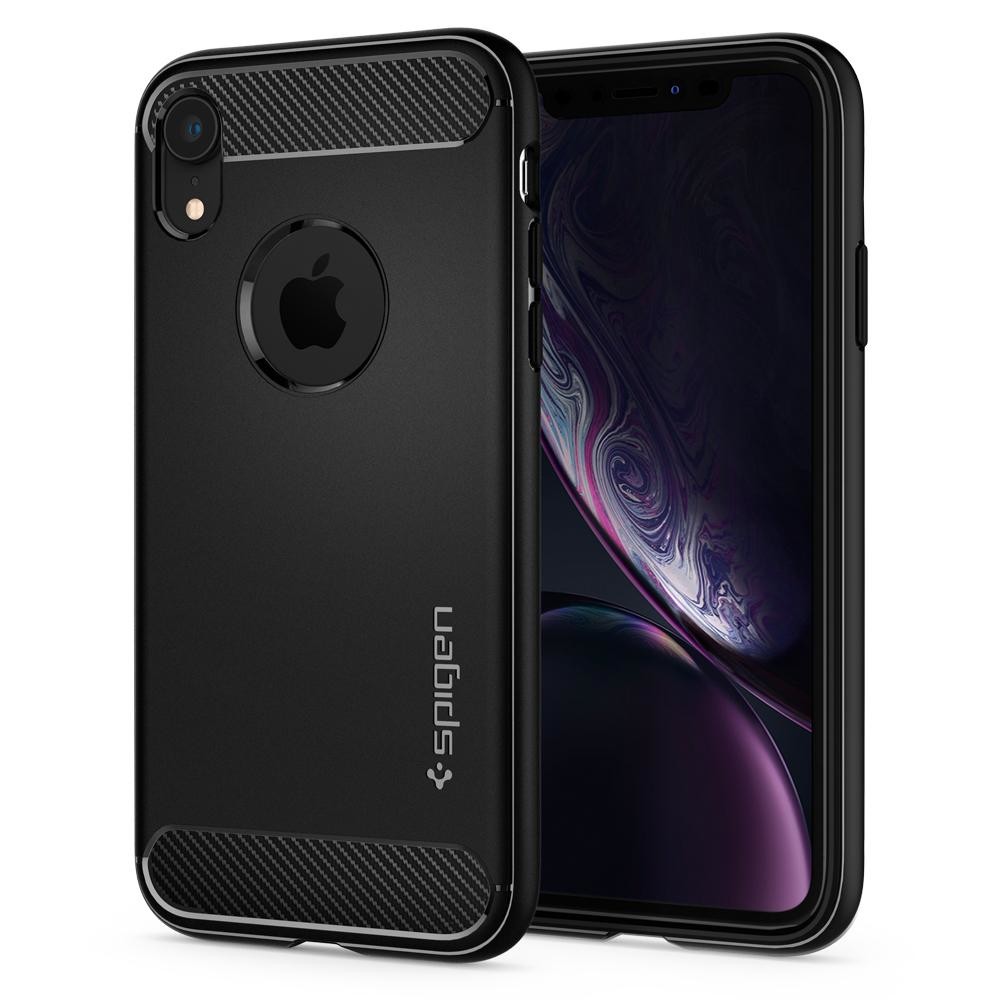 Husa Cover Spigen Rugged Armor pentru iPhone XR Matte Black thumb