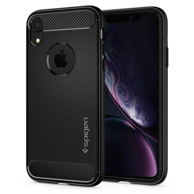 Husa Cover Spigen Rugged Armor pentru iPhone XR Matte Black
