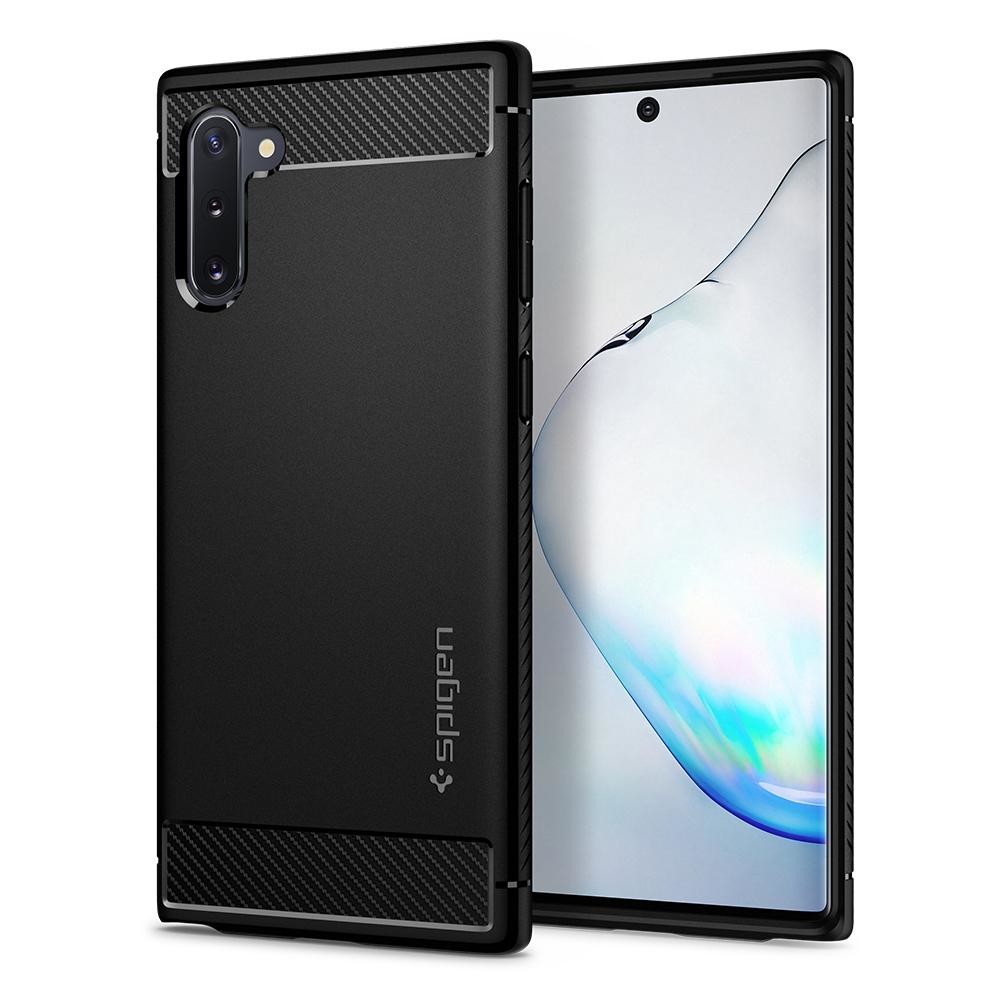 Husa Cover Spigen Rugged Armor pentru Samsung Galaxy Note 10 Matte Black thumb