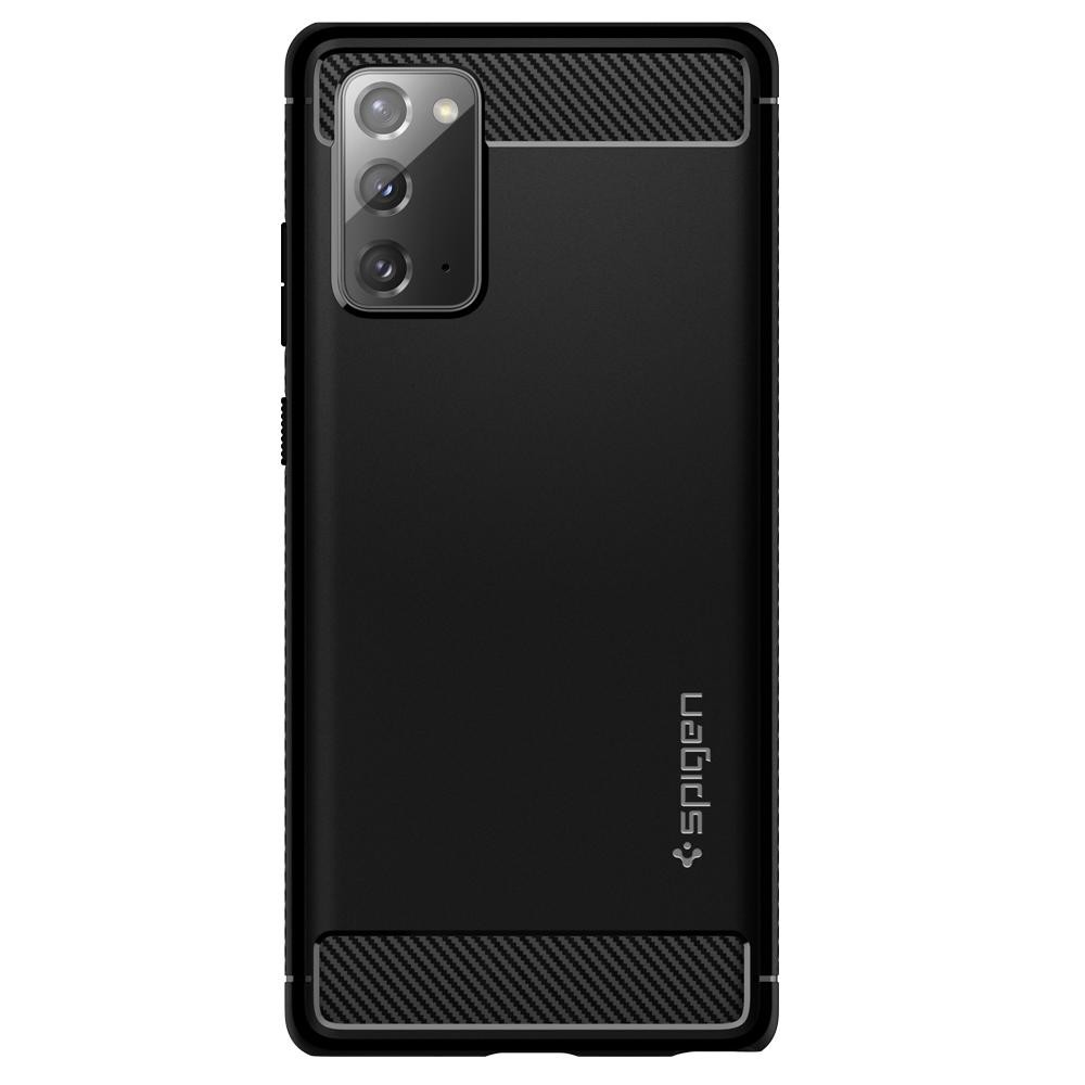 Husa Cover Spigen Rugged Armor pentru Samsung Galaxy Note 20 Matte Black thumb