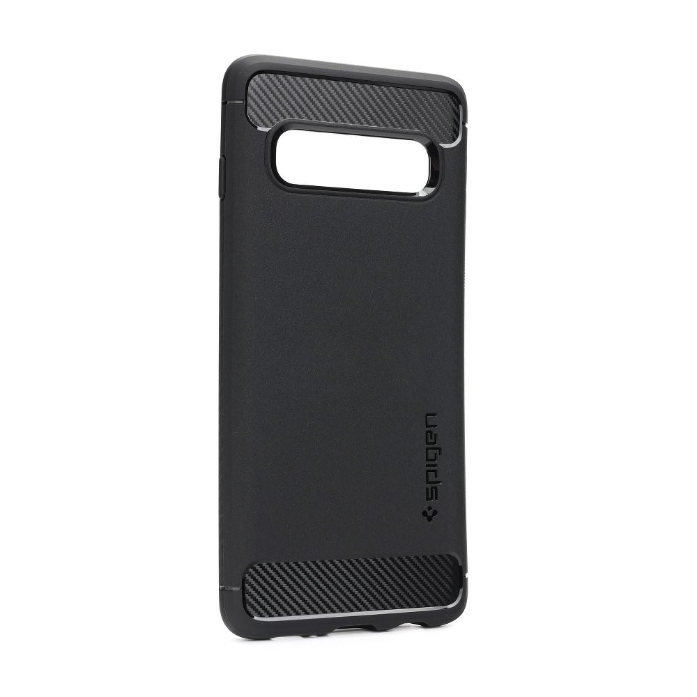 Husa Cover Spigen Rugged Armor pentru Samsung Galaxy S10 Matte Negru thumb