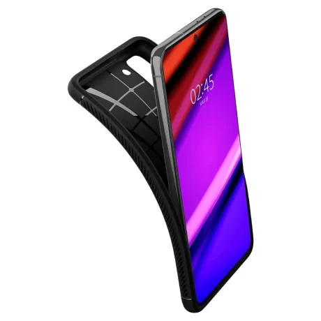 Husa Cover Spigen Rugged Armor pentru Samsung Galaxy S21 Matte Black