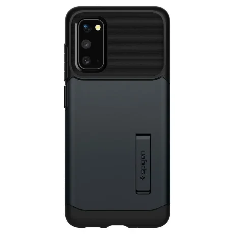 Husa Cover Spigen Slim Armor pentru Samsung Galaxy S20 Metal Slate Gri